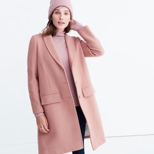 Madewell Pink Teatro Swing Coat in Old Rose